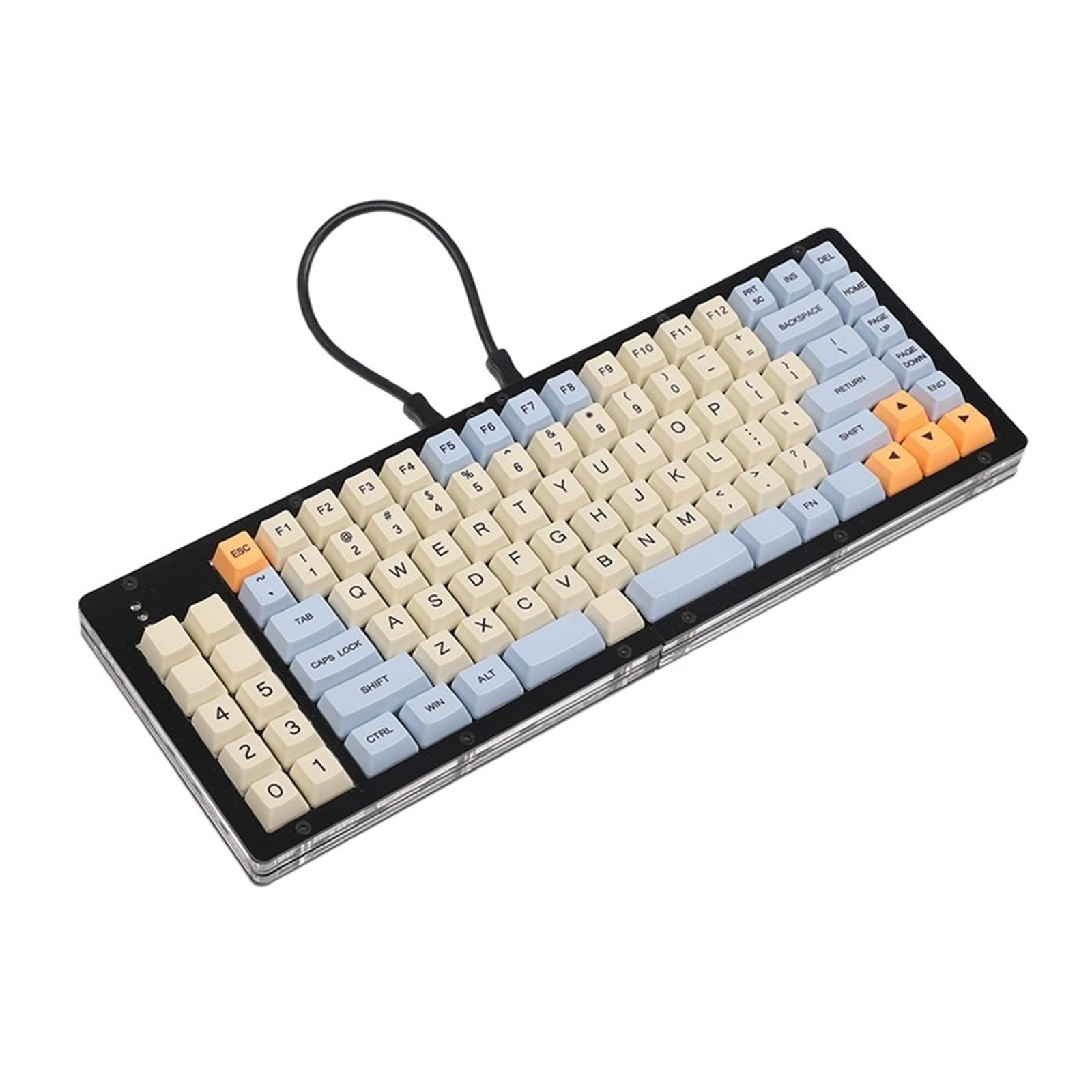 Amazon.co.jp: 分割有線メカニカル バックライト キーボード